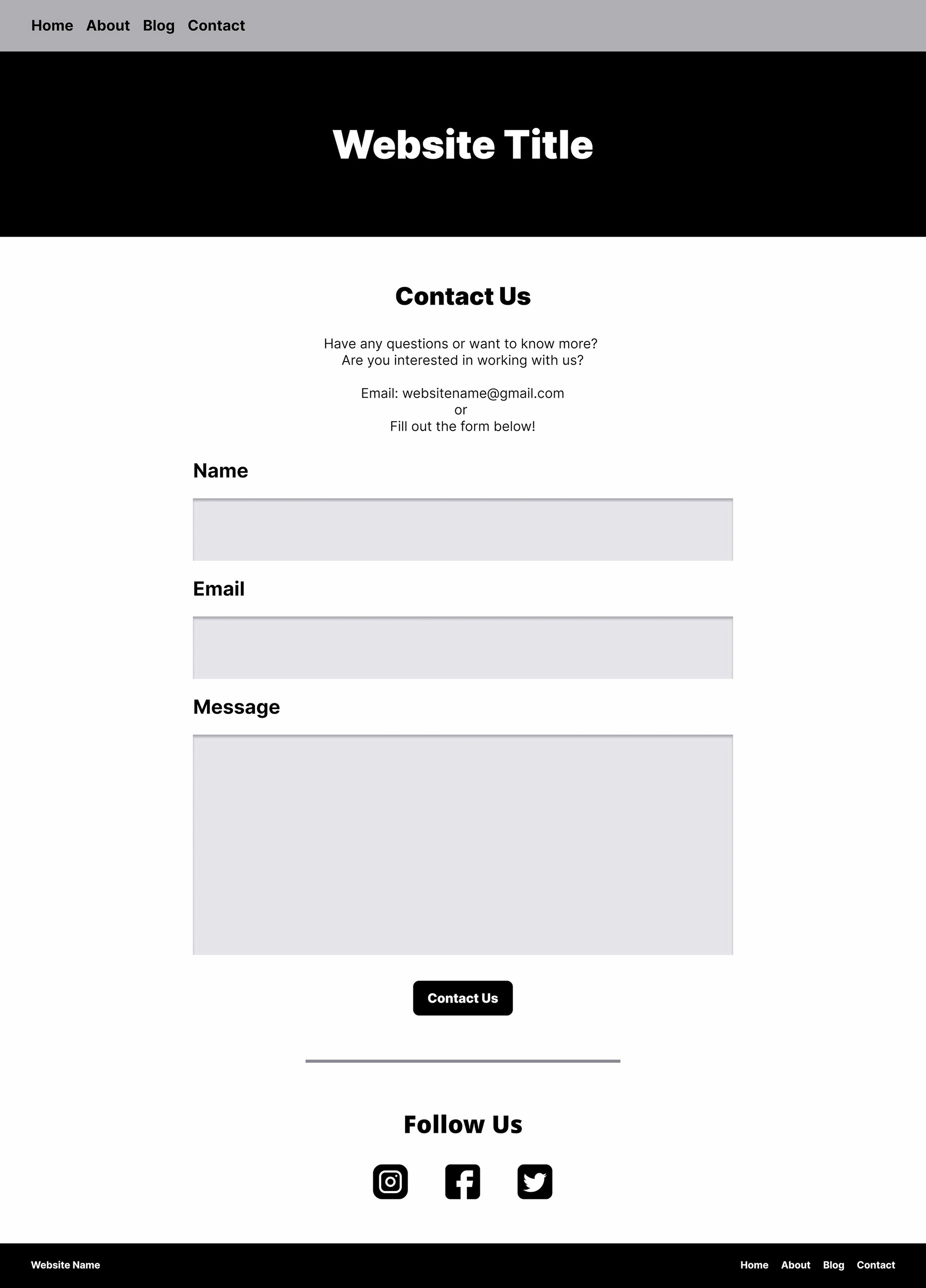 Contact Page