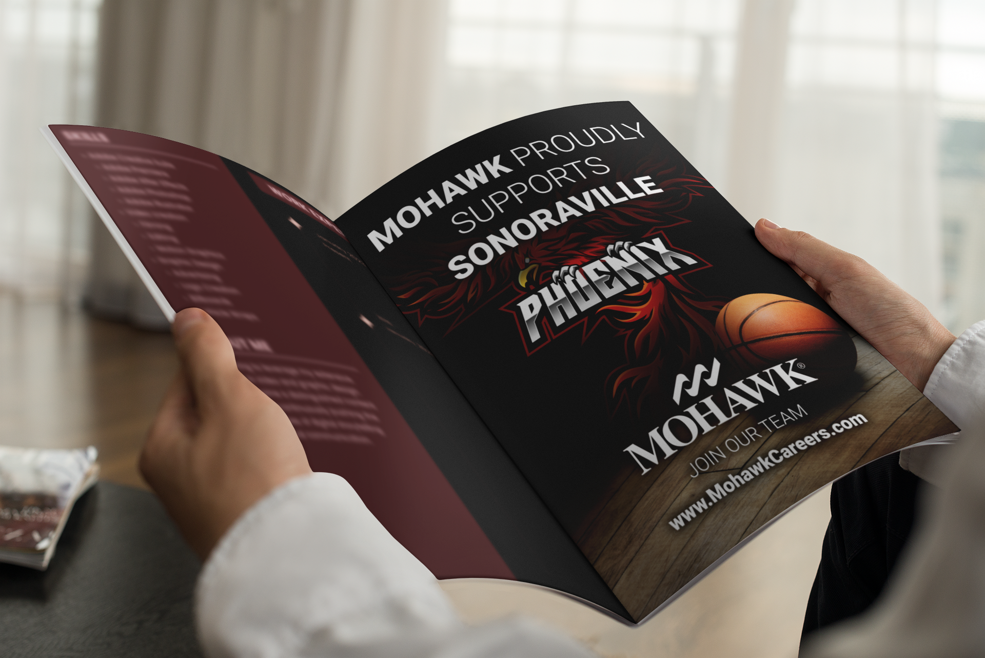 Mohawk Sonoroville Ad - Adobe Illustrator & Photoshop