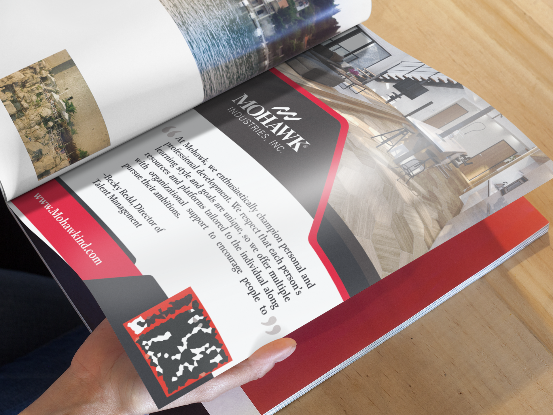 Mohawk Ad - Adobe Illustrator, Photoshop, & InDesign