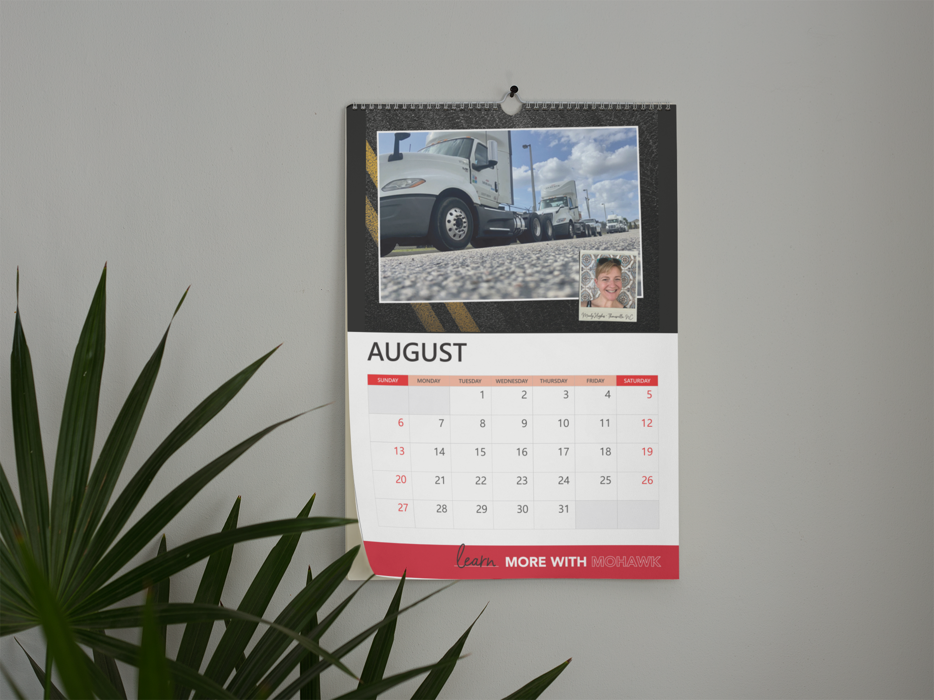 Mohawk Calendar - Adobe InDesign, Illustrator, & Photoshop