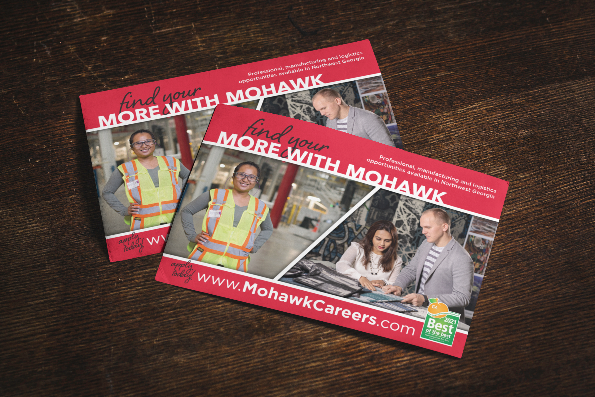 Mohawk Postcard - Adobe Illustrator & Photoshop