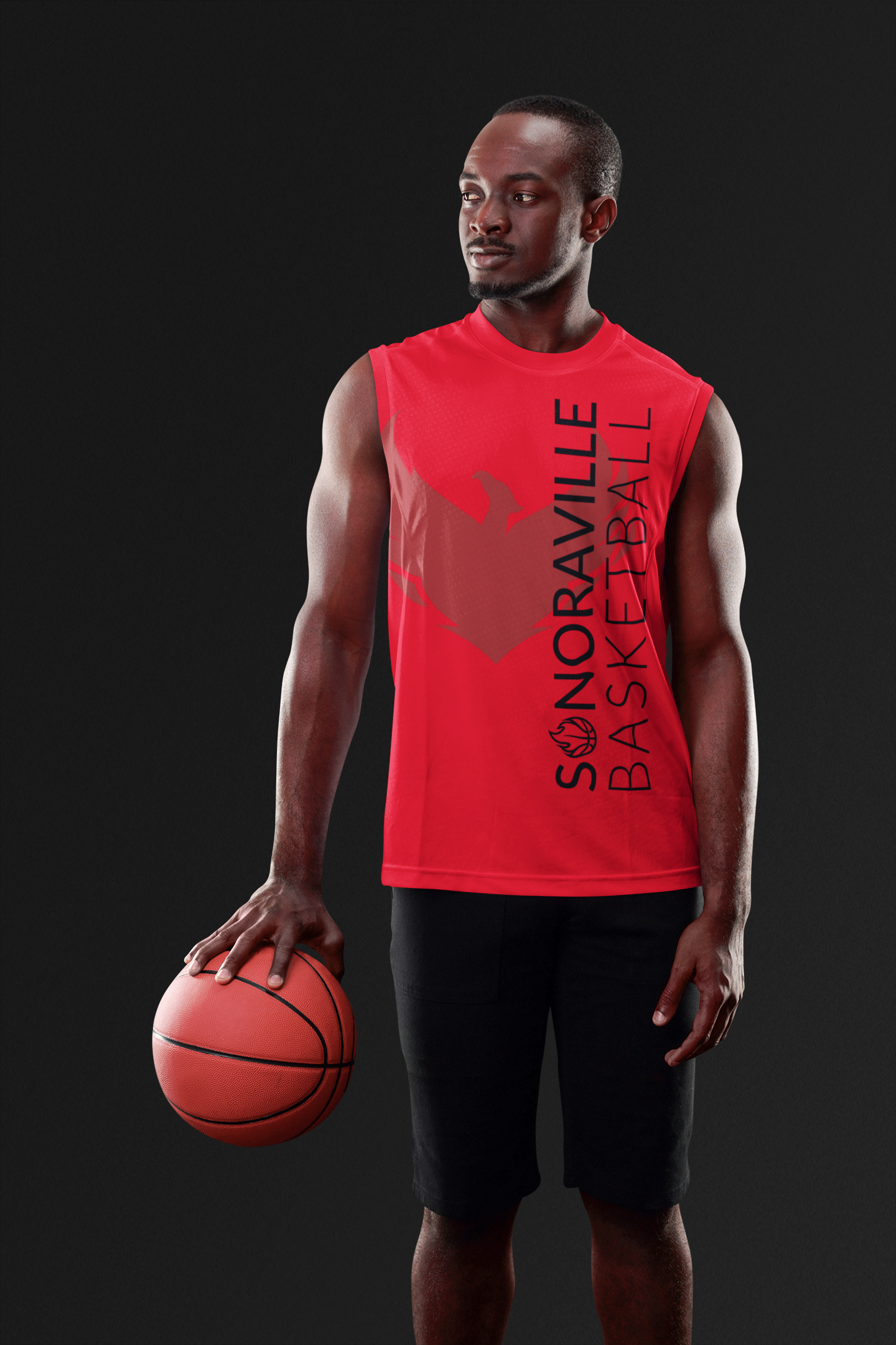 Sonoroville Basketball Shirt Mockup - Adobe Illustrator