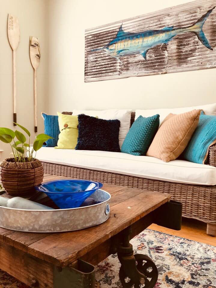 Painting on a client's provided material