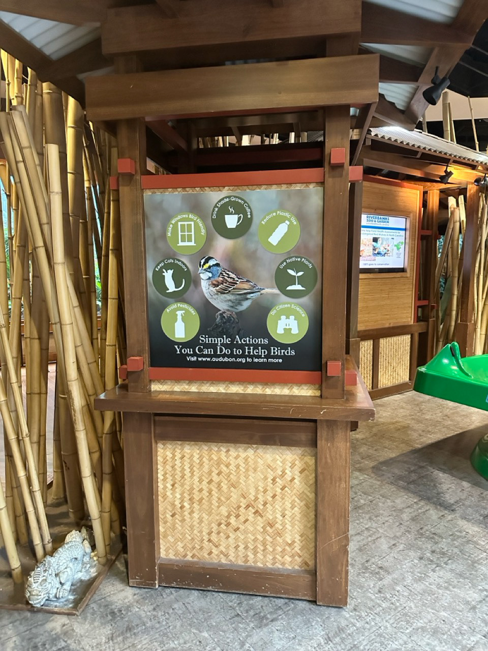 Educational graphics were designed with a focus on actionable steps. I wanted visitors to feel empowered, knowing how they could actively contribute to bird conservation. These visuals provided practical tips and insights, turning each visitor into a potential advocate for our feathered friends.