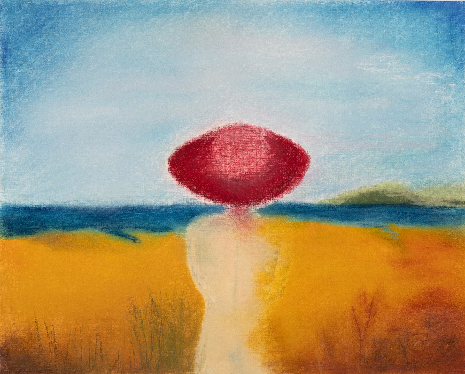Becoming Still…Still Becoming, Pastel on canvas paper