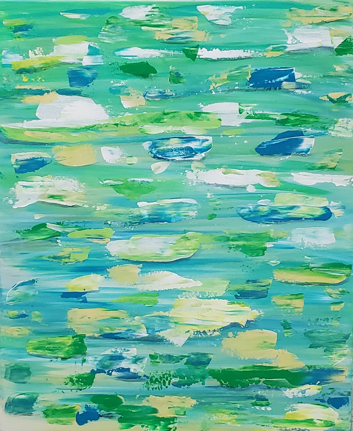 Holding Our Peace, 30" x 24" Acrylic on canvas