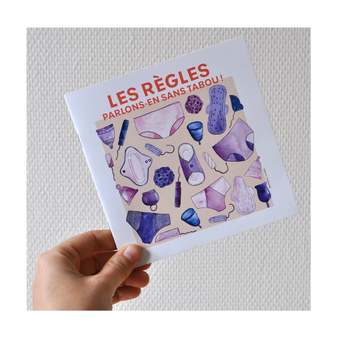 Livret "Les règles, parlons-en sans tabou" : illustrations réaliséés pour le CIDFF 43