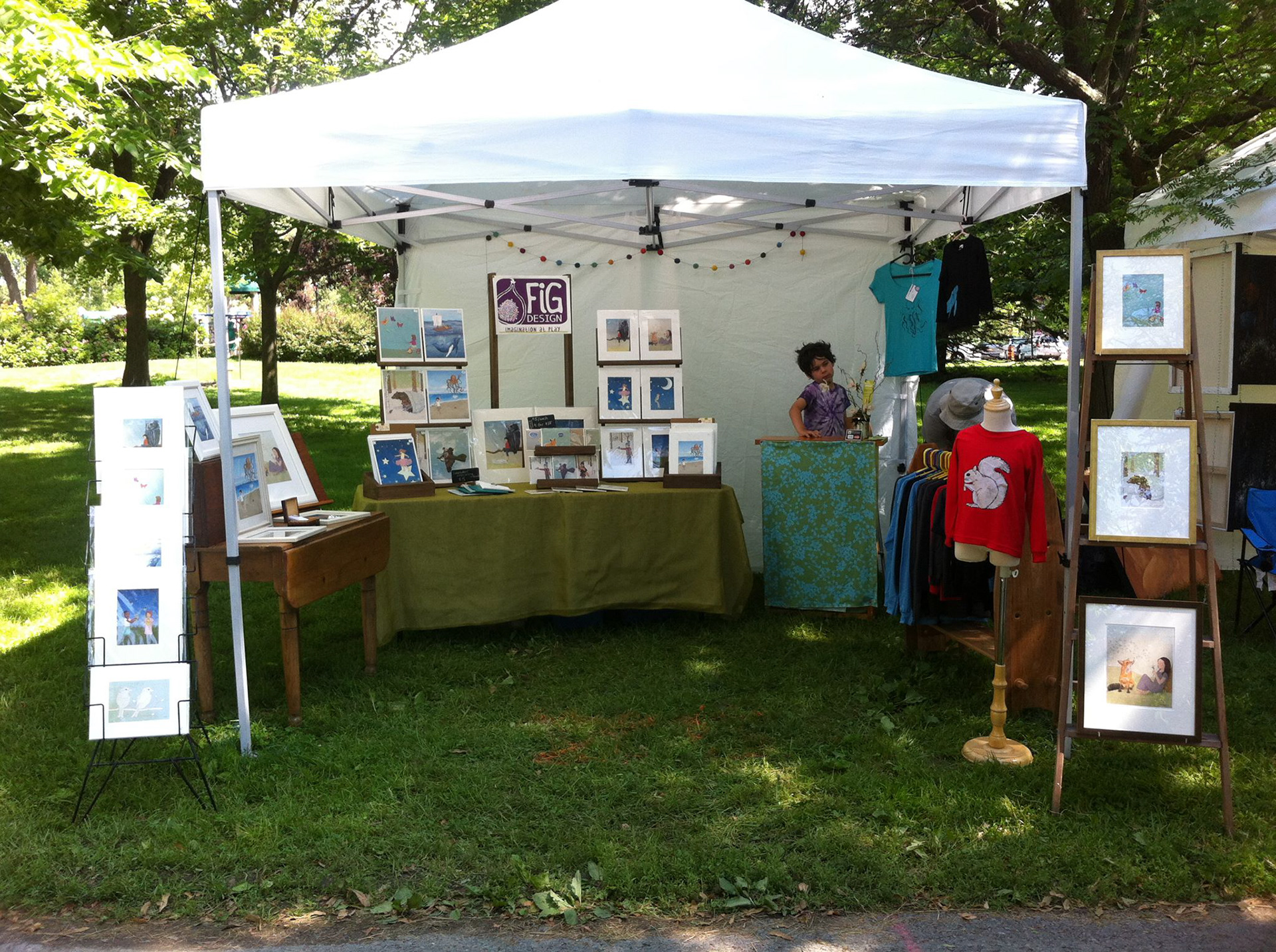 My art show setup