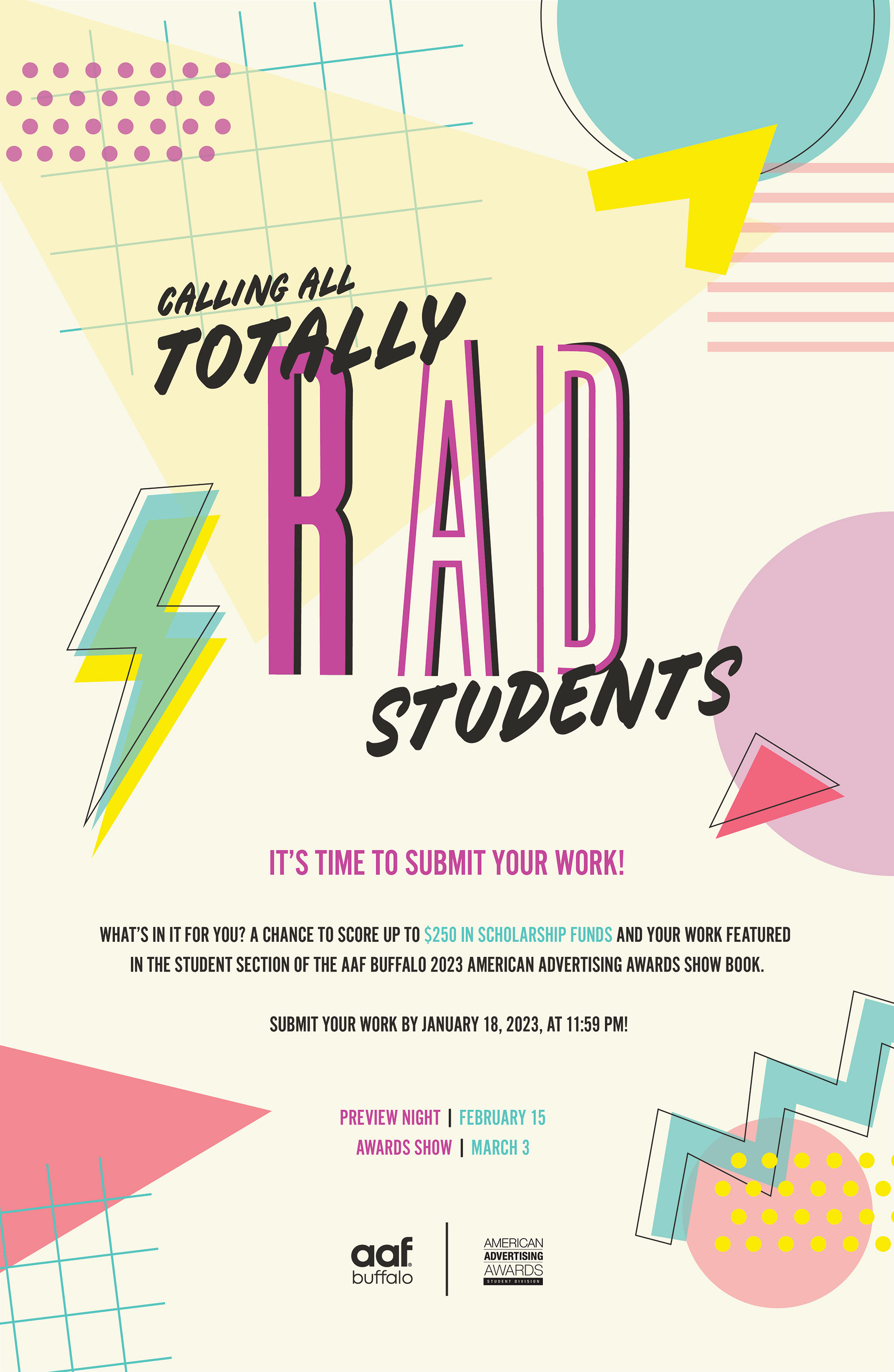 Student Entries Poster Front