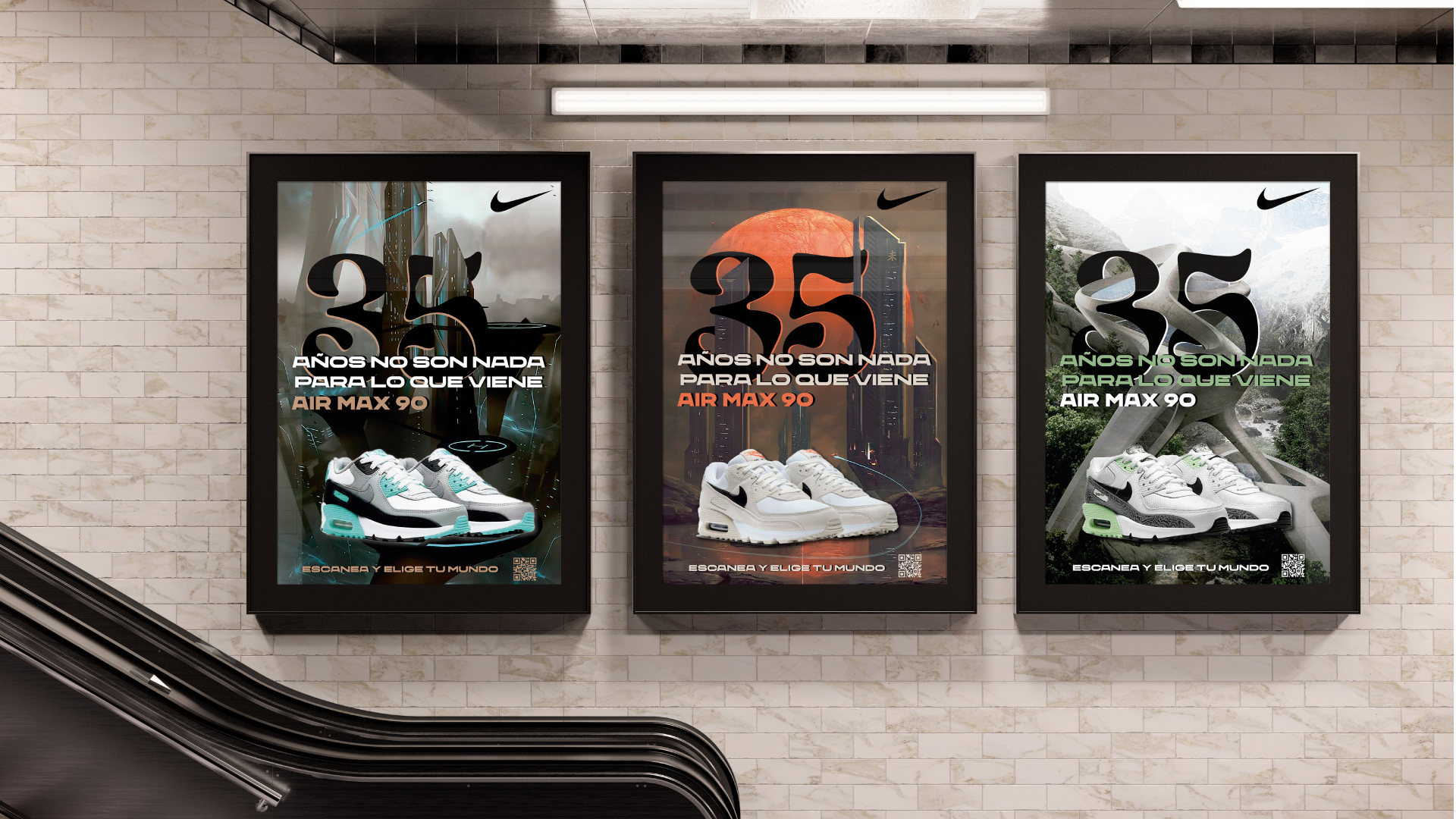 Conciliador Con fecha de Iluminar Raquel Sabah Salas - Nike Advertising Posters / Carteles Publicitarios Nike