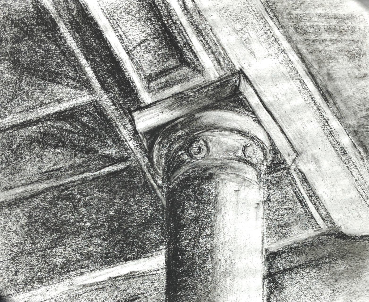 Charcoal on newsprint 18 x 24 in