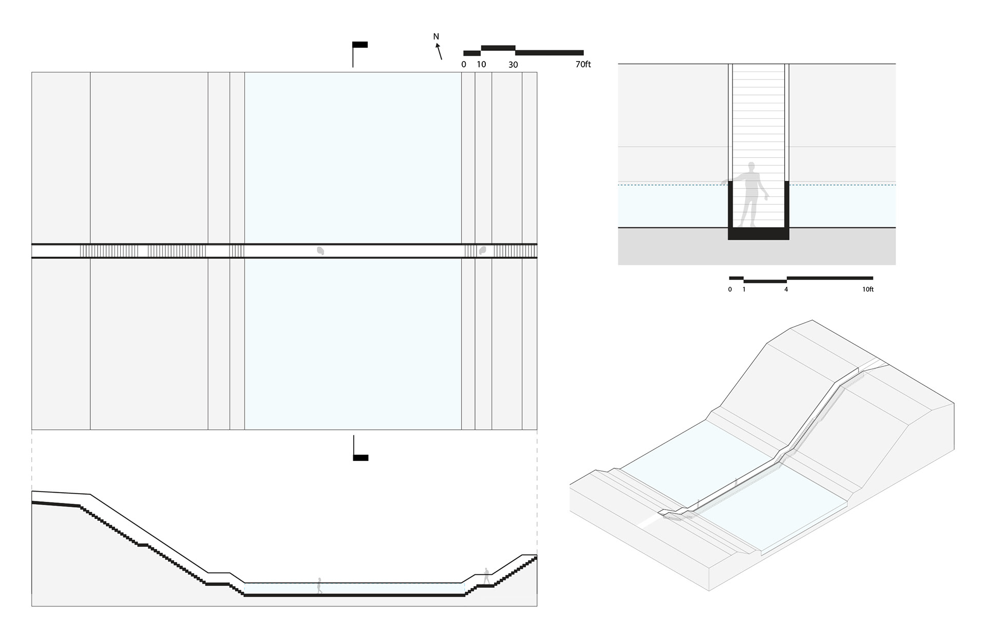 Precedent Study : Infrastructure: Sunken Bridge by RO&AD
