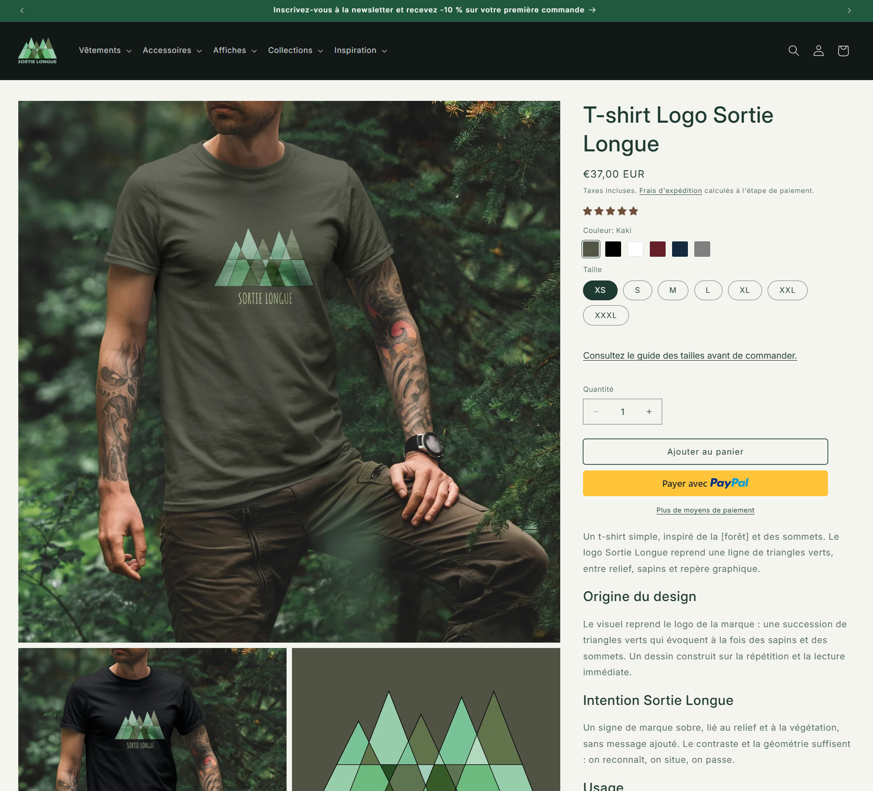 Page produit