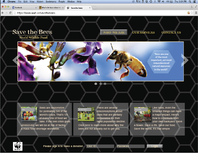Save the Bees Micro Site