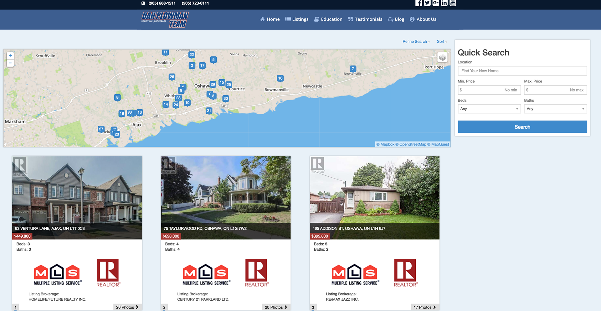 Dan Plowman Realty Desktop - Listings