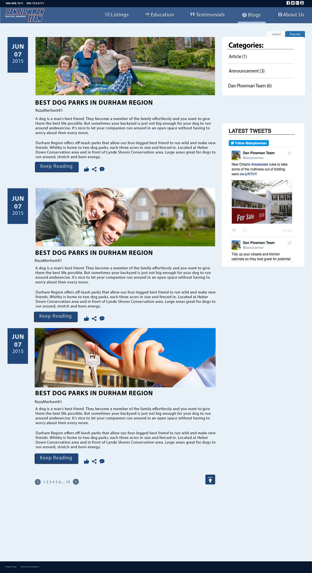 Dan Plowman Realty Desktop - Blog