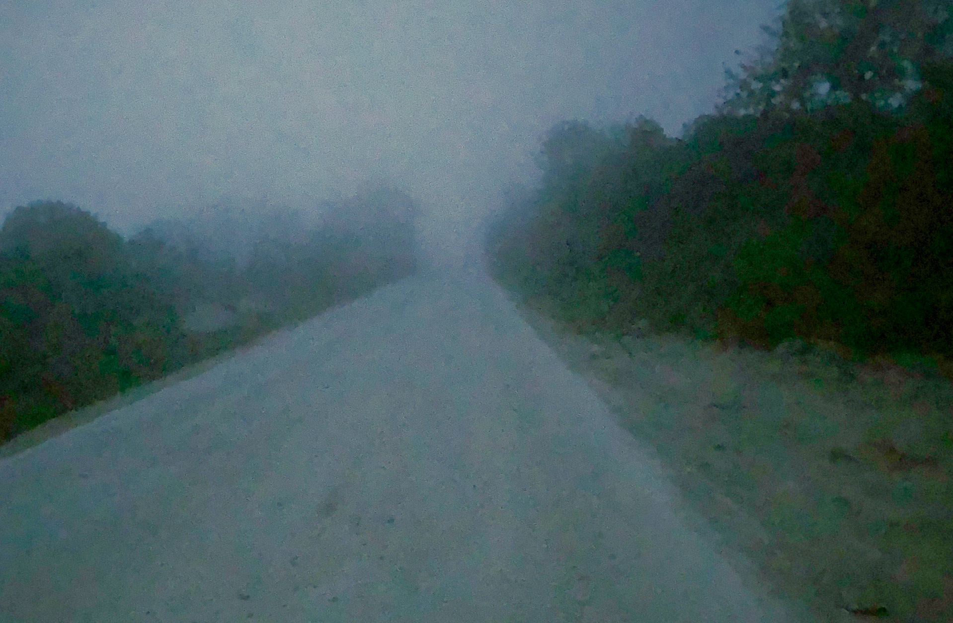 east of Deǧirmen reservoir: our onward road grows dark