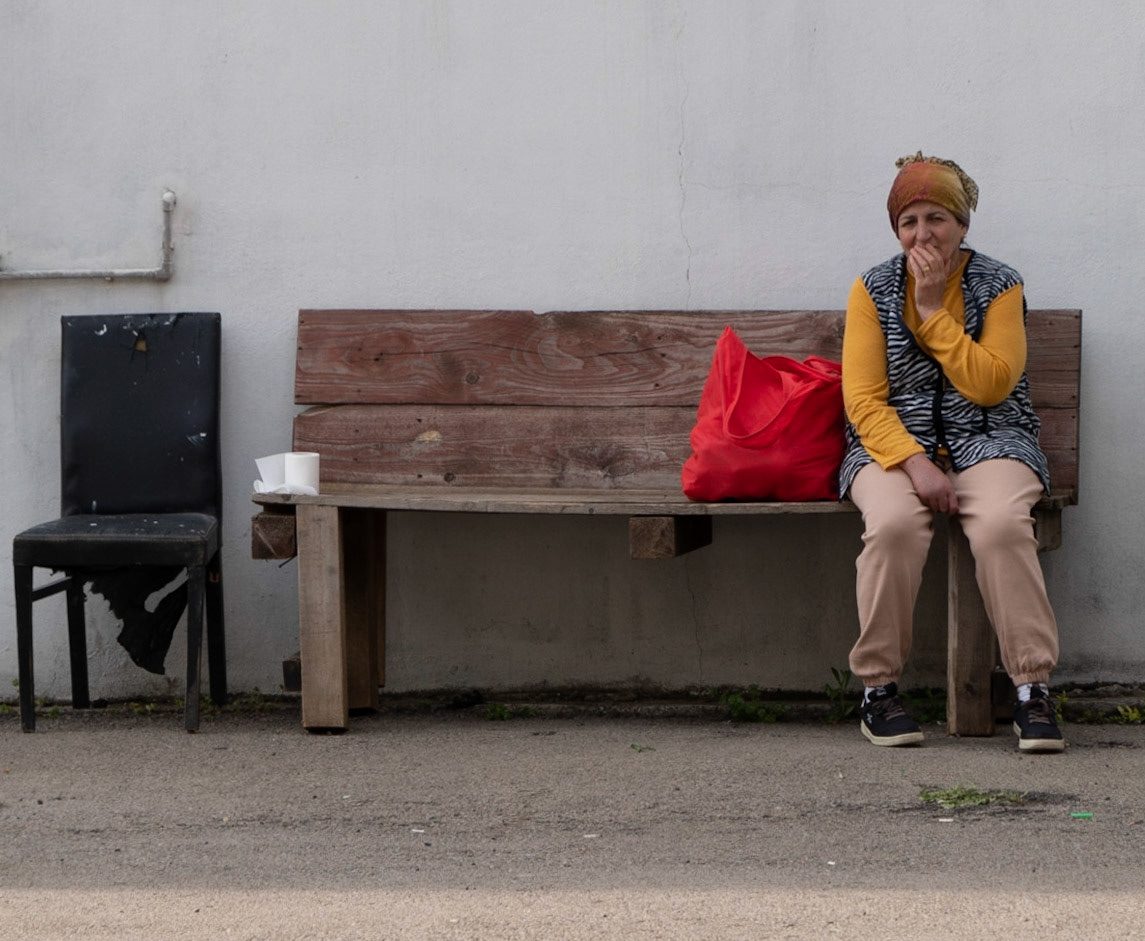 unhappy-looking woman