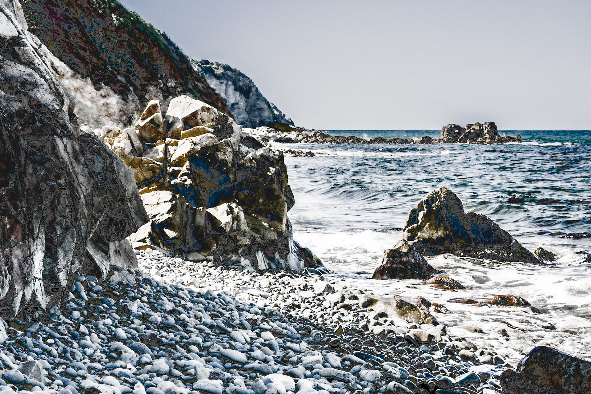 heading west along the Black Sea shore: headlands and outcrops