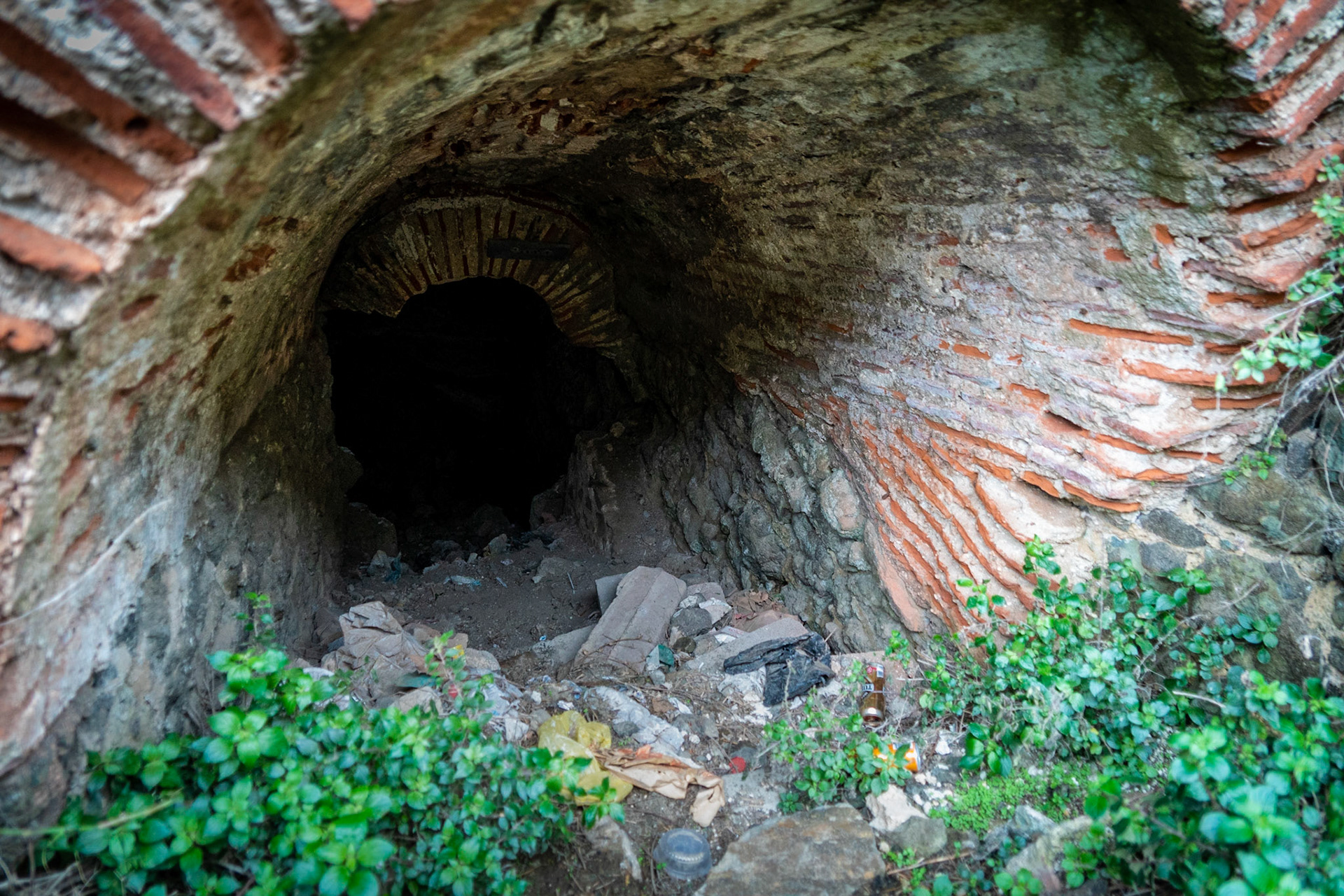 Poyraz: old entrance to underground fortifications