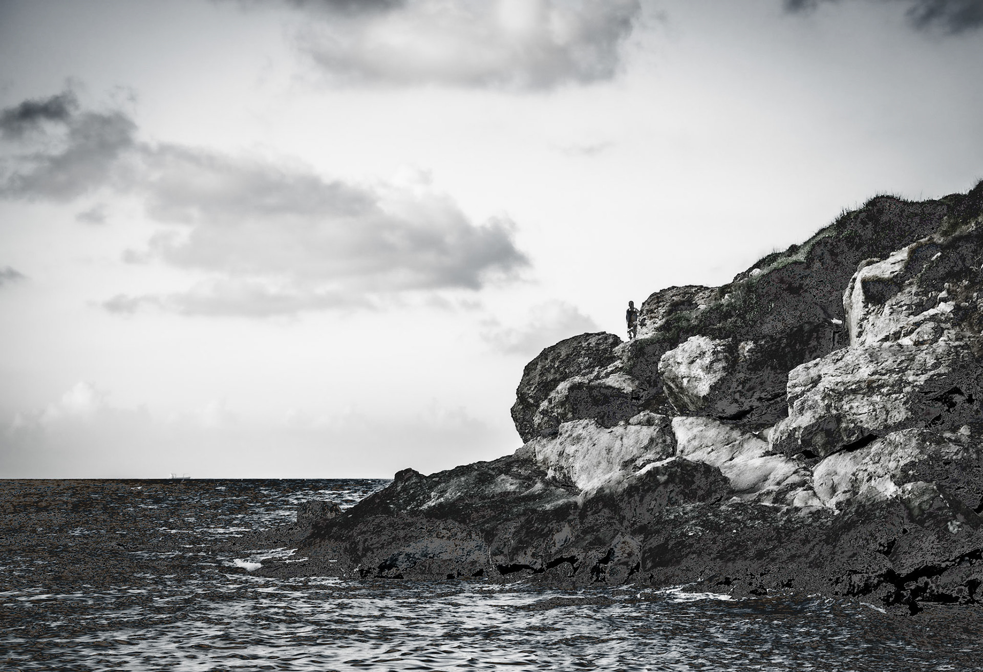 between the English Houses and Riva: coming over a headland