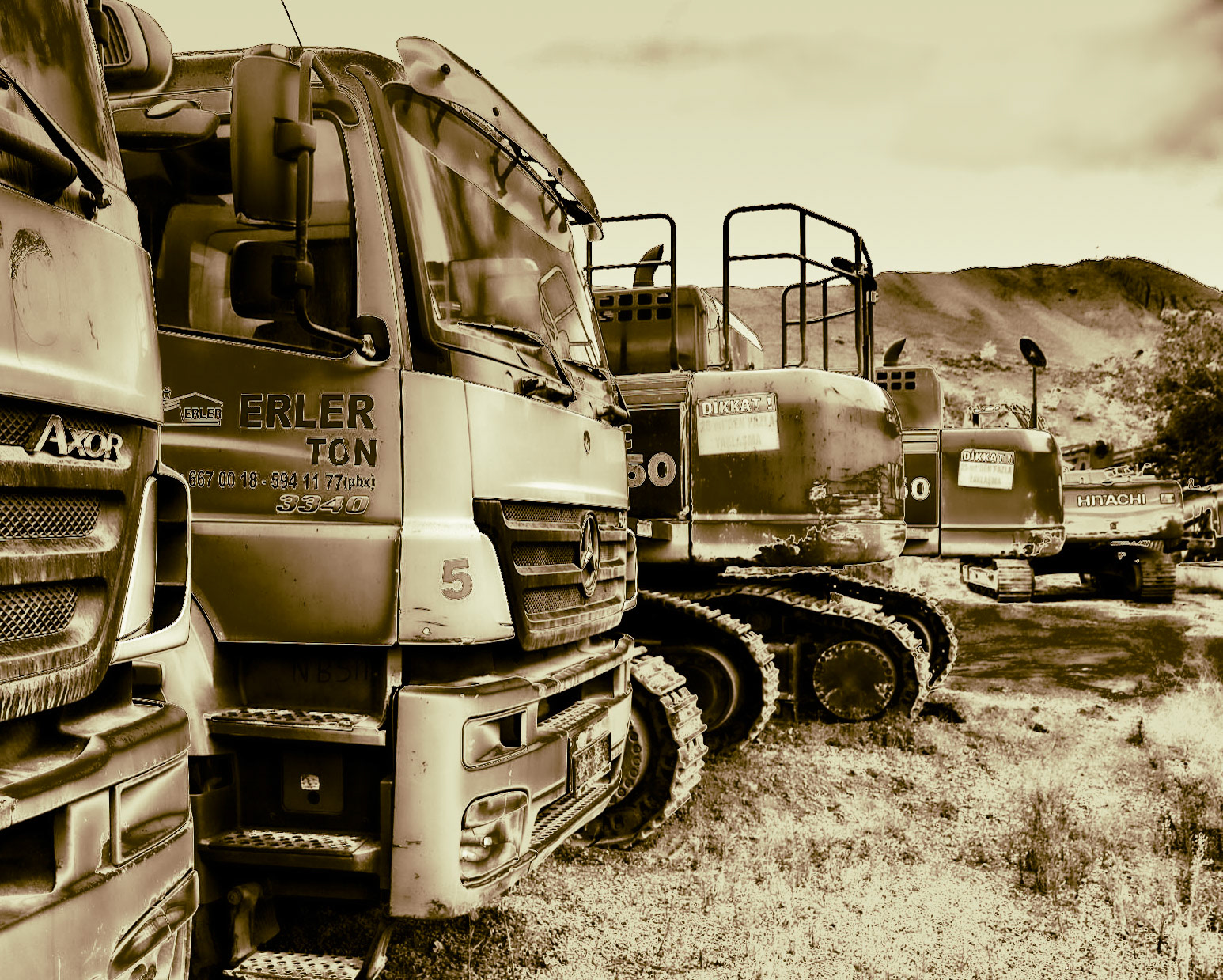 between Sultangazi and Cebeci: trucks and tractors