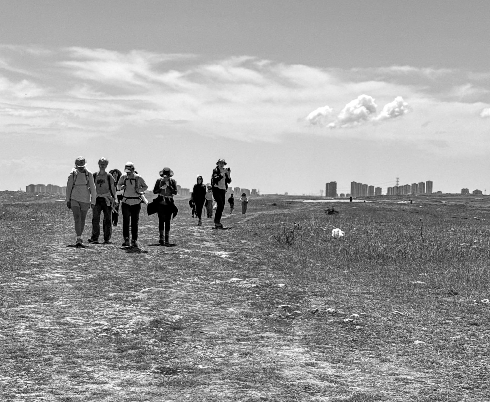 heading north from Kocabayır peak: some of our hikers