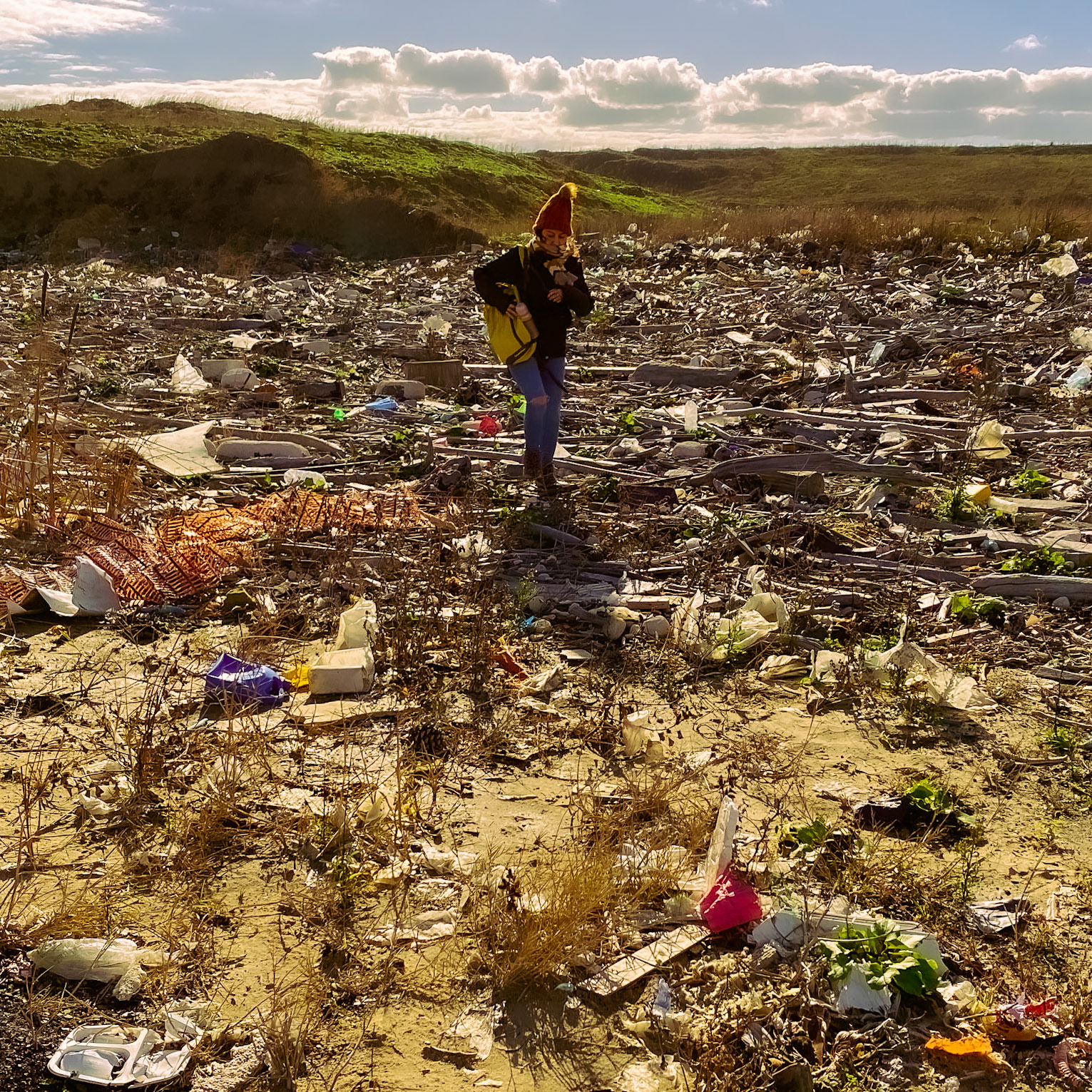 Black Sea coast east of Yeniköy: Tuǧba and tons of flotsam