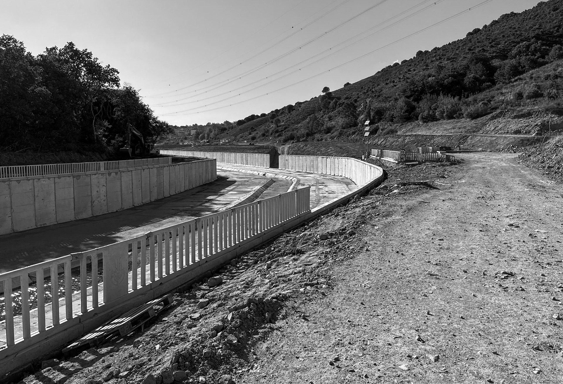 Ayazma valley: the newly canalised river