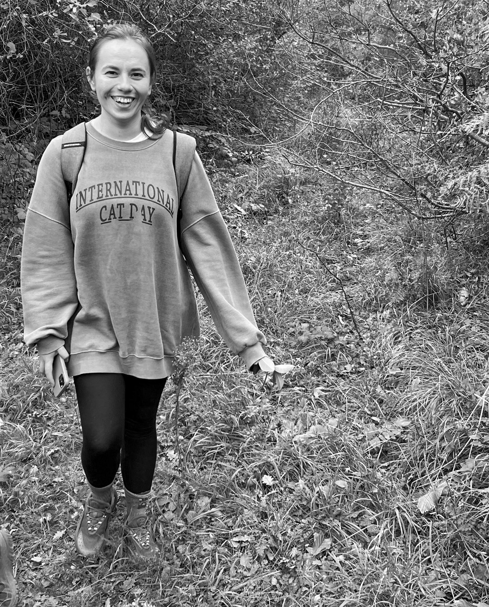 Kaynarca forest: a happy hiker