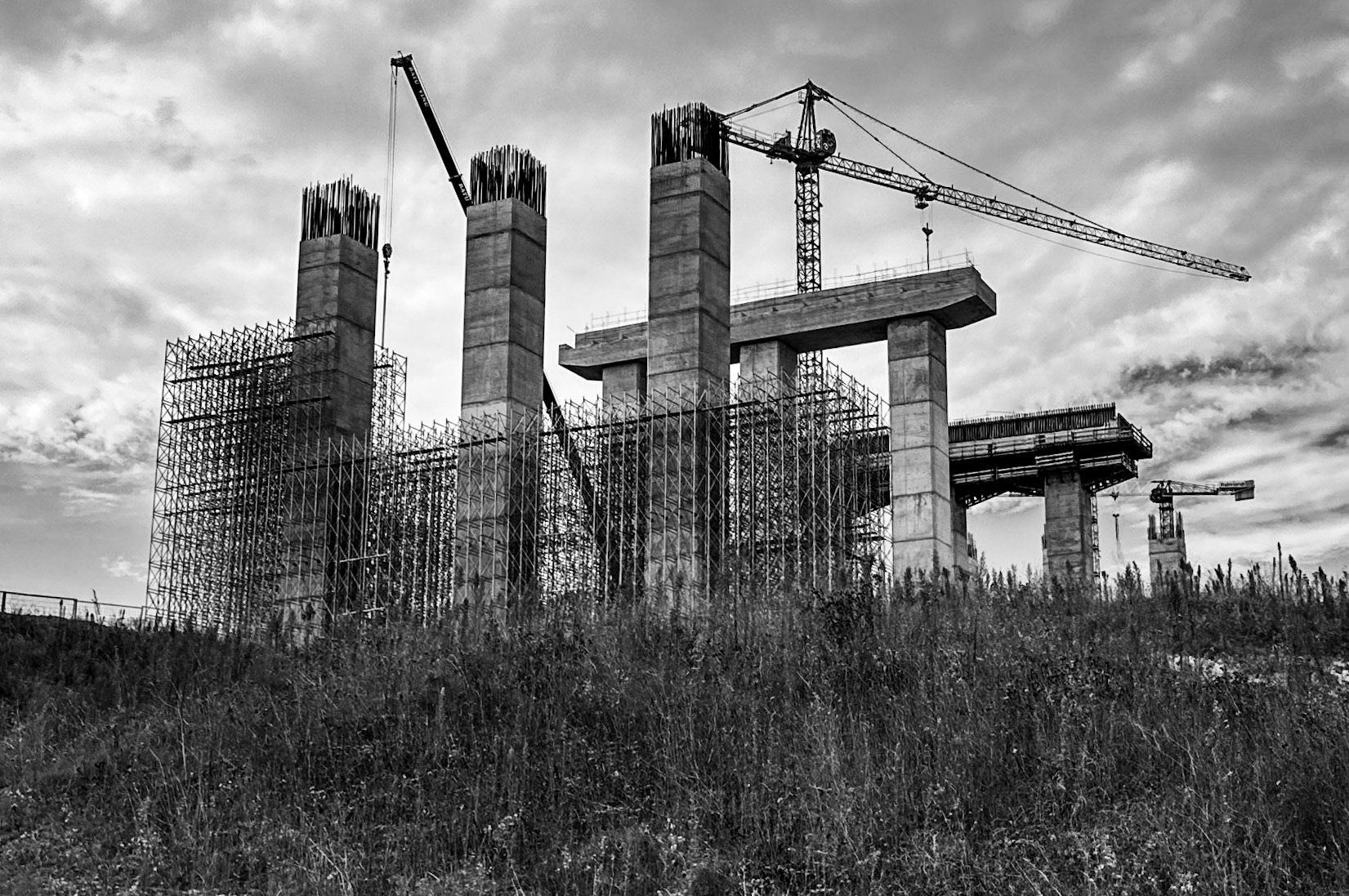 Sazlıdere dam: motorway building