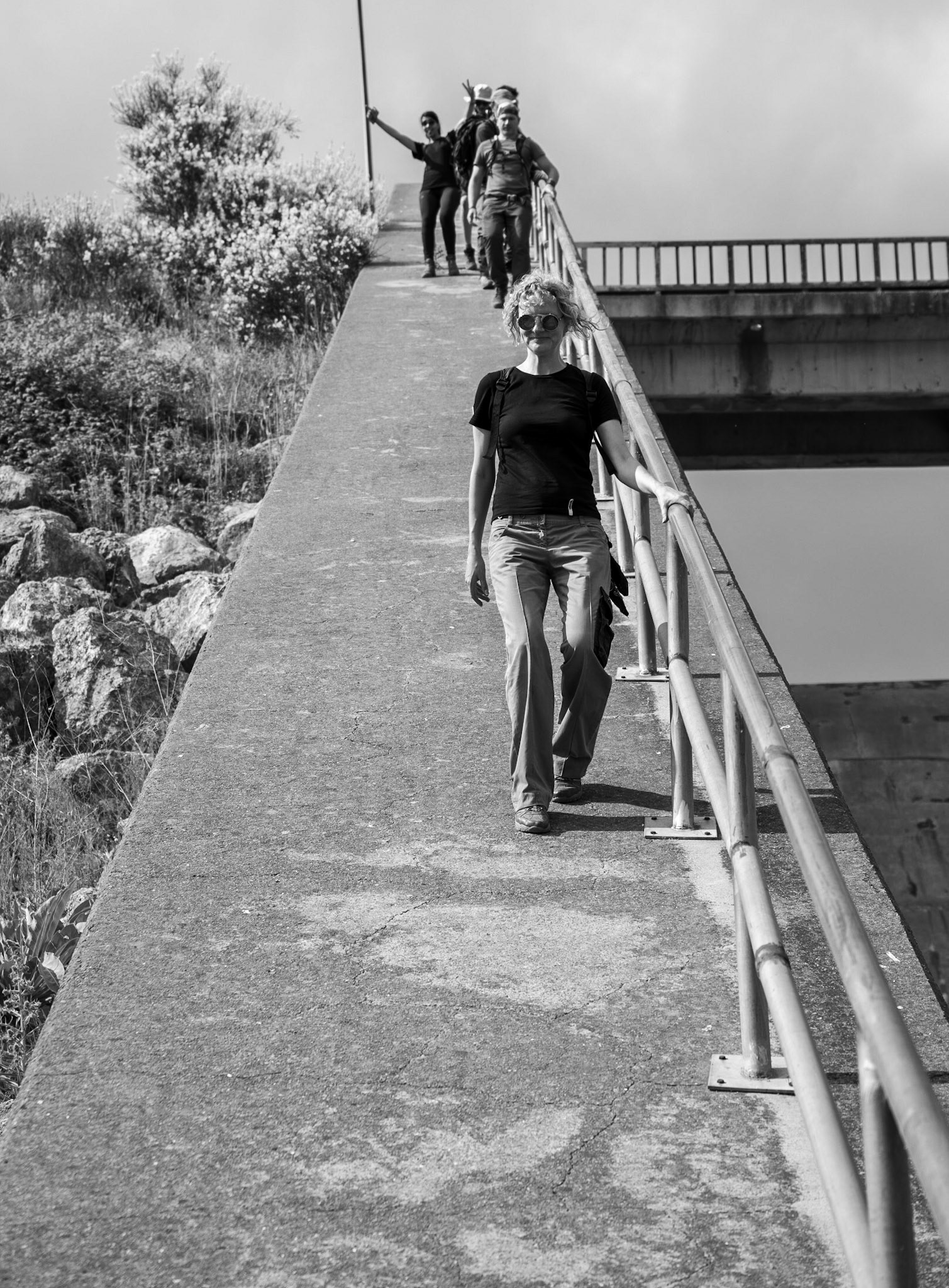 Sazlıdere dam: walking down the edge