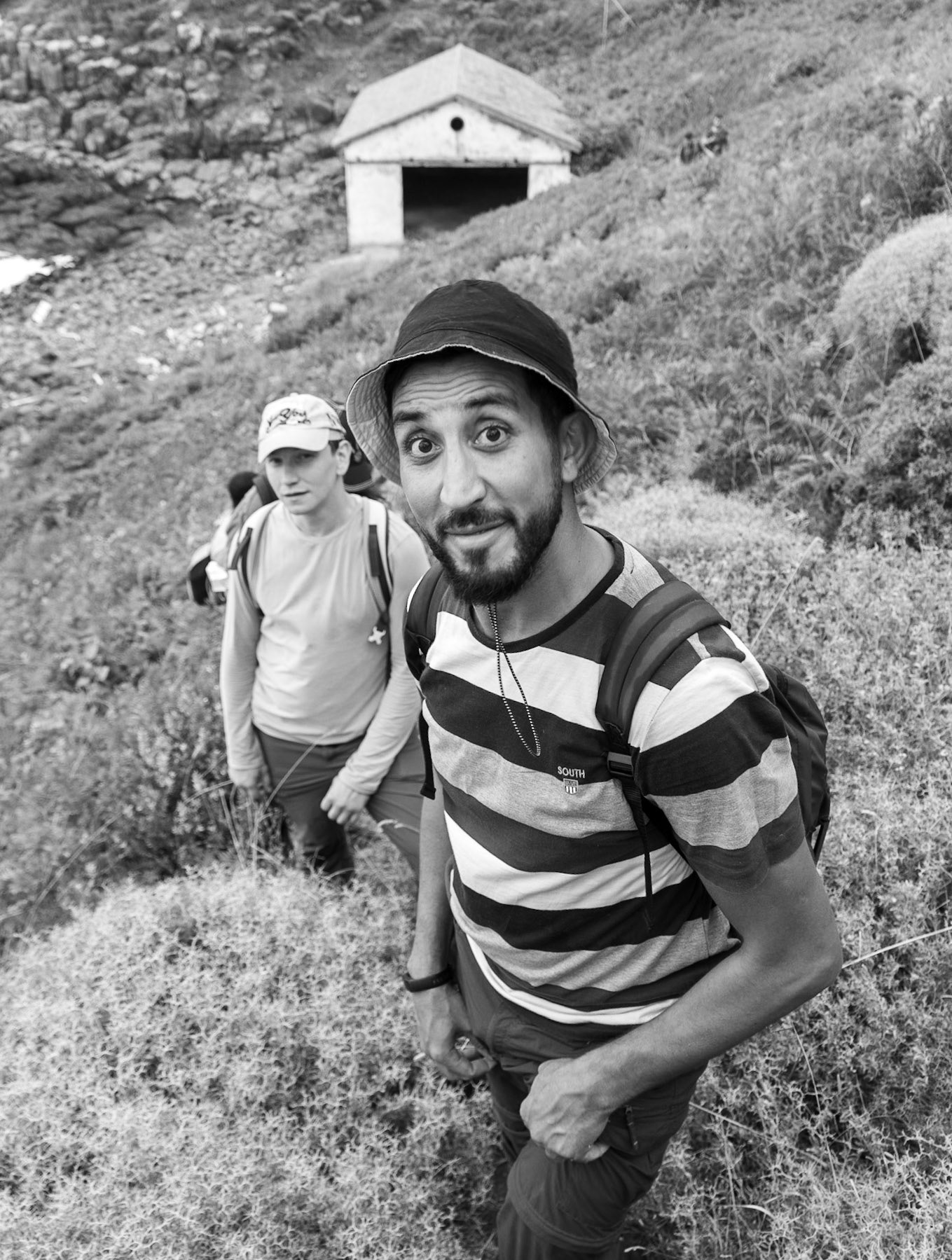 Karaburun: heading up from the boat house