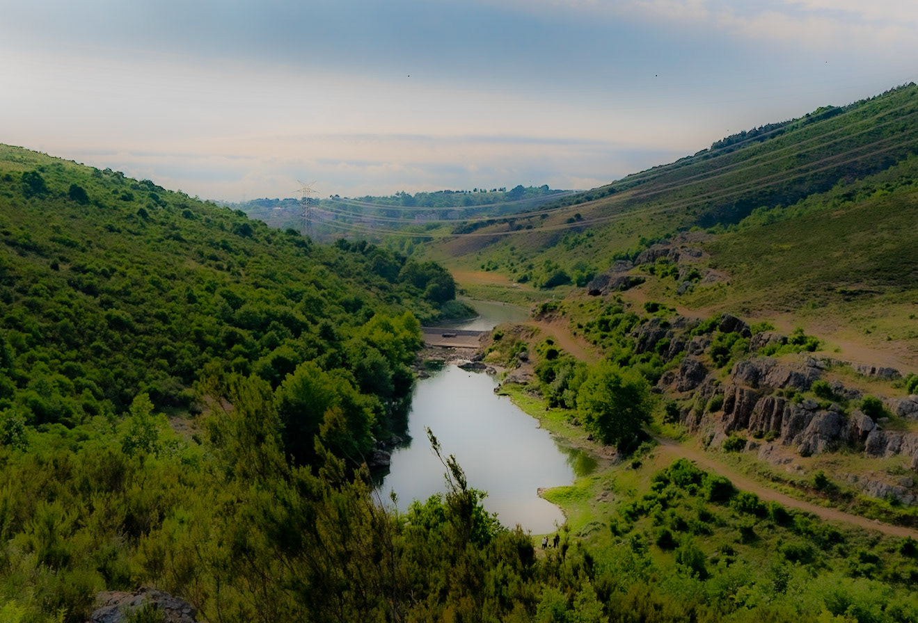 Paşaköy gorge: view west towards Paşaköy