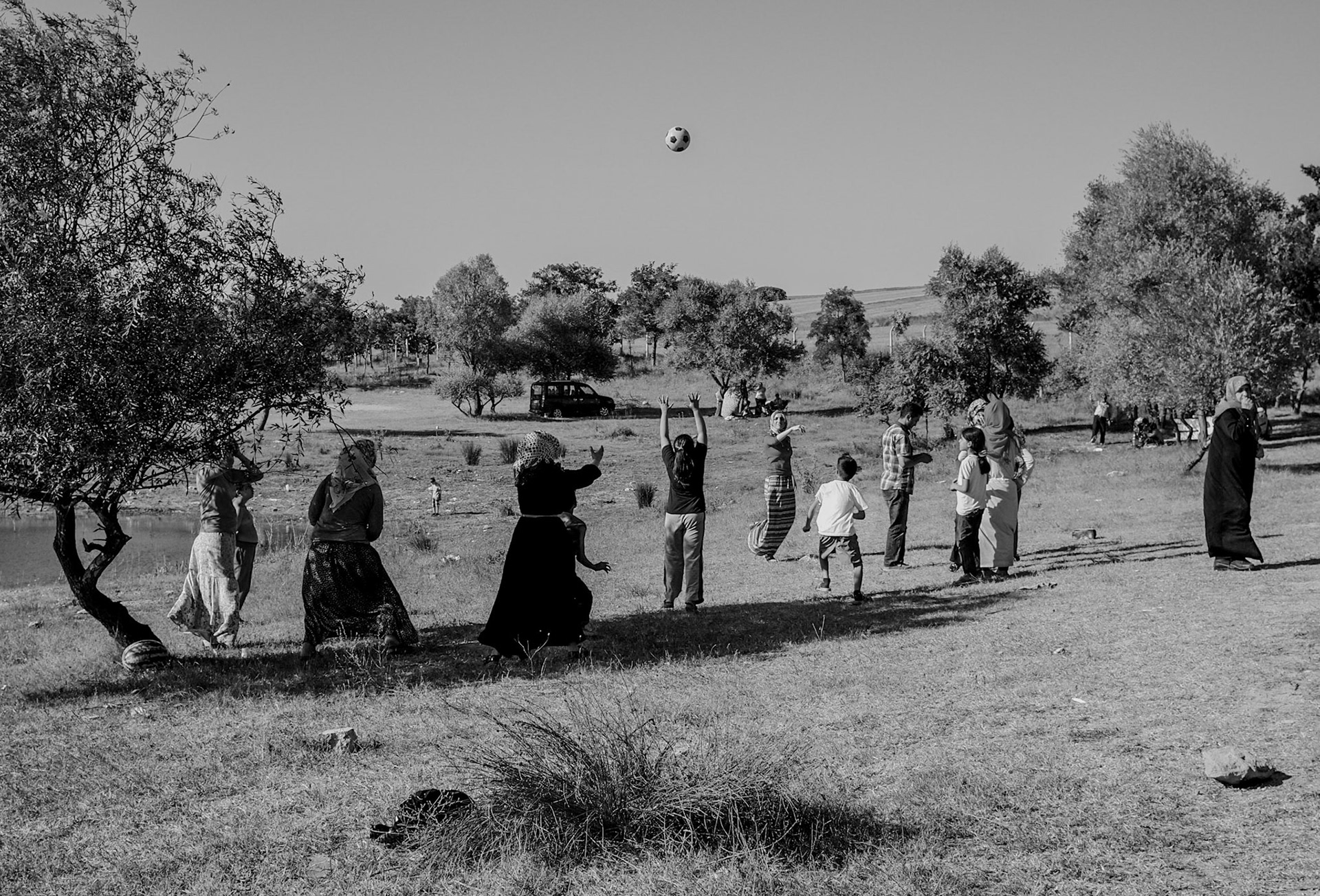 Sazlıbosna: a ball game (just south of the village)