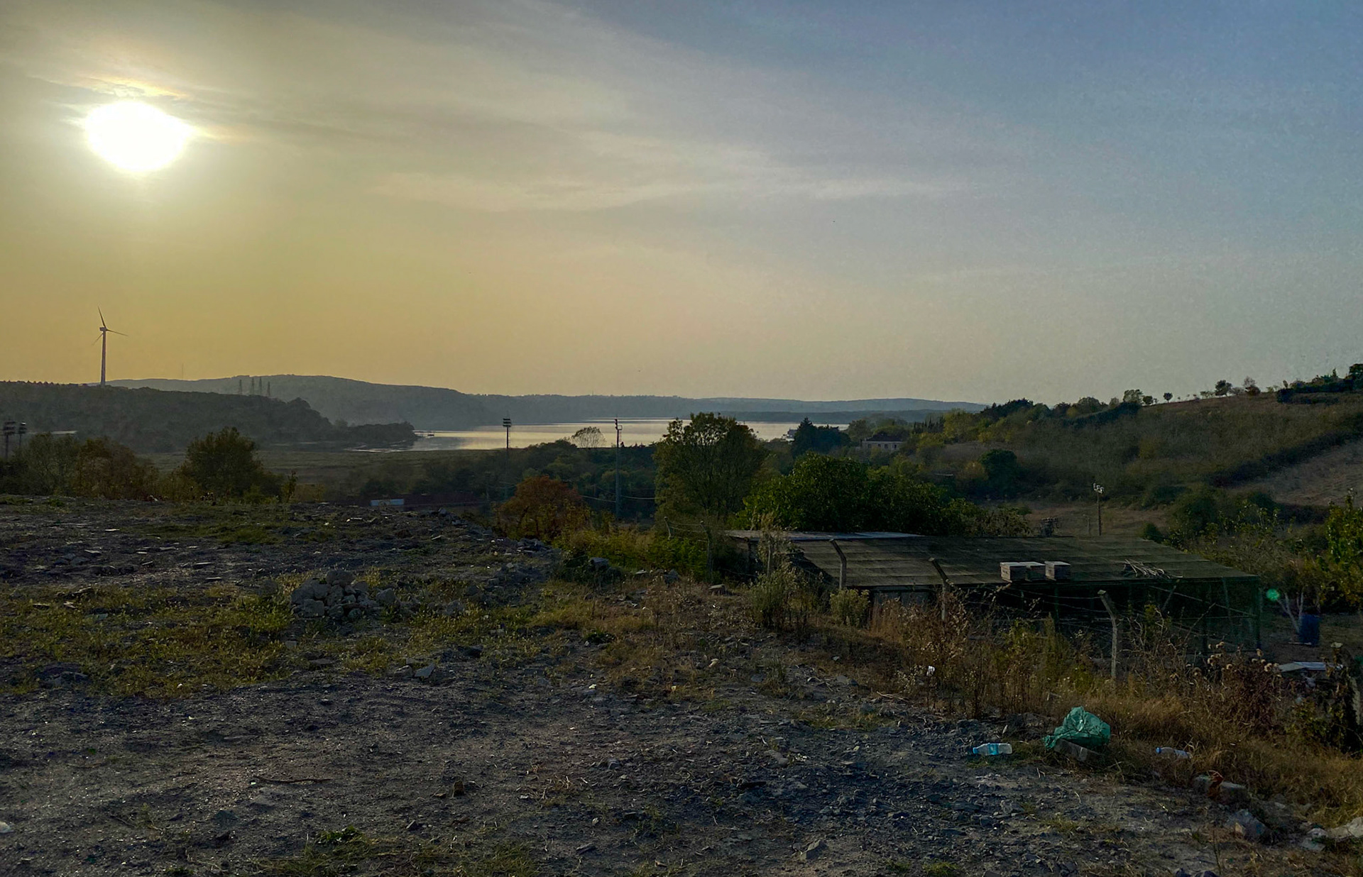 Terkos reservoir: looking west