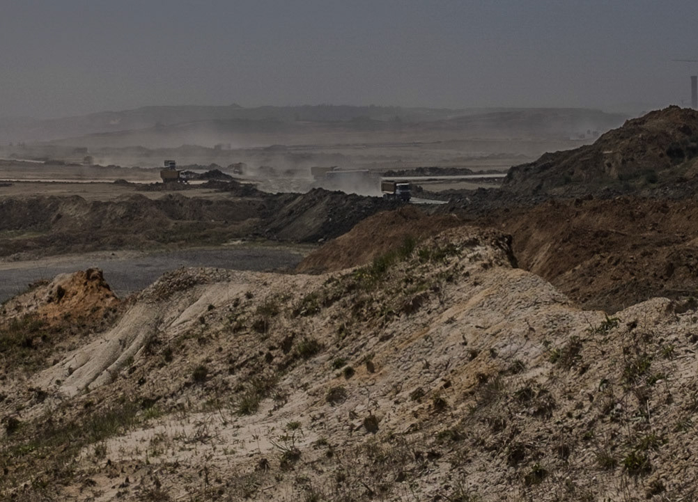 Yeniköy: Istanbul Airport under construction where once there were abandoned opencast mine-workings