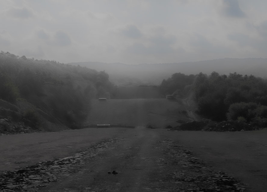 Ömerliköy watermain route: view west