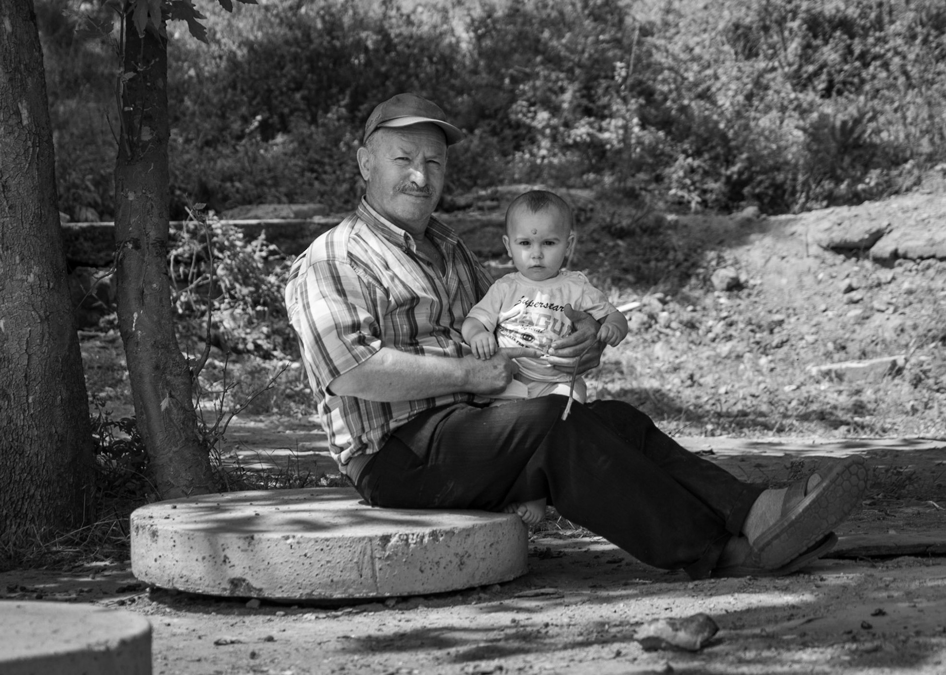 Cebeci: members of a family who were cutting meat close to the church