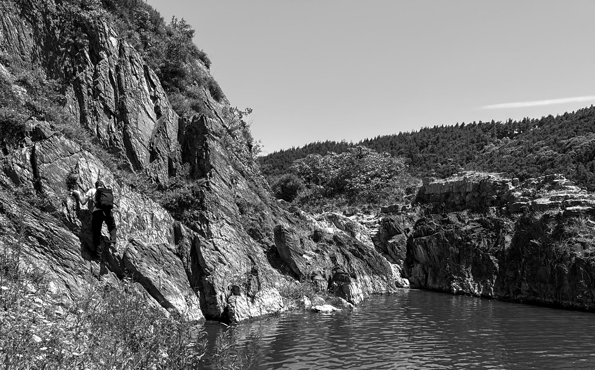 Şamlar Ottoman dam: rocks