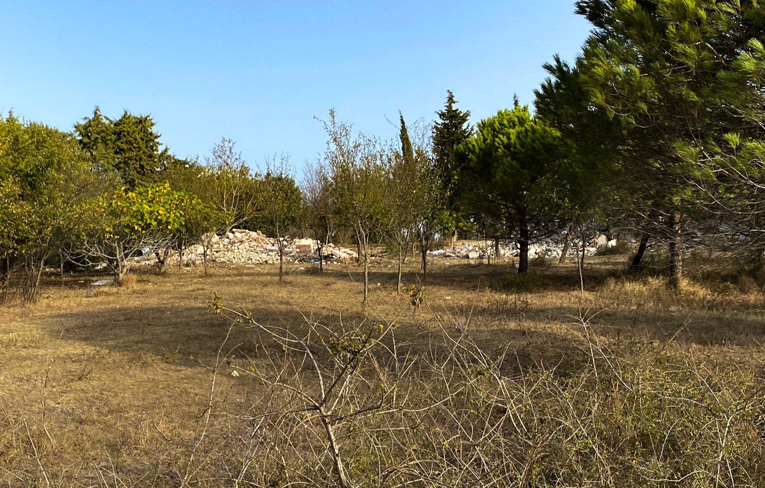 Trikos promontory: demolished villas