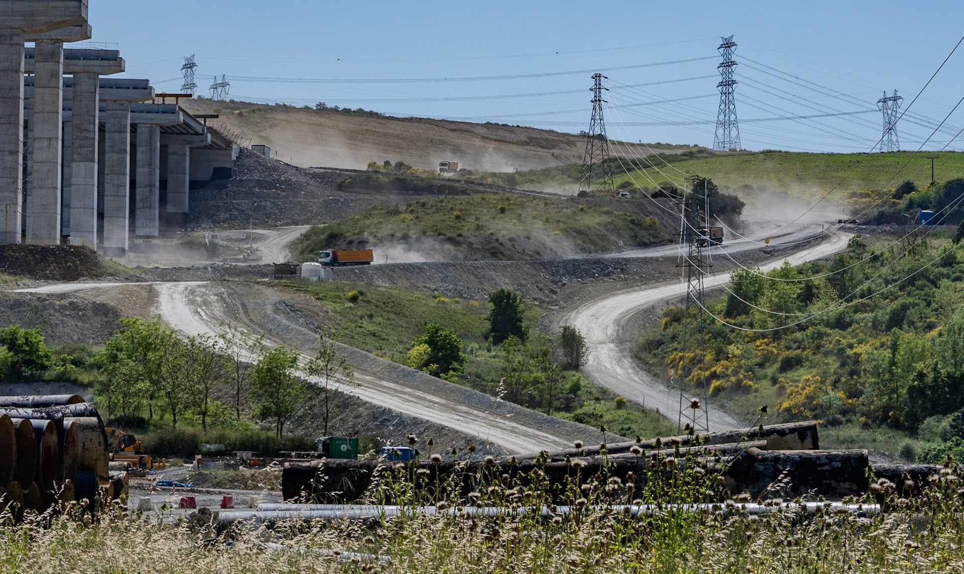 Sazlıdere dam: motorway construction (just what Istanbul needs...)