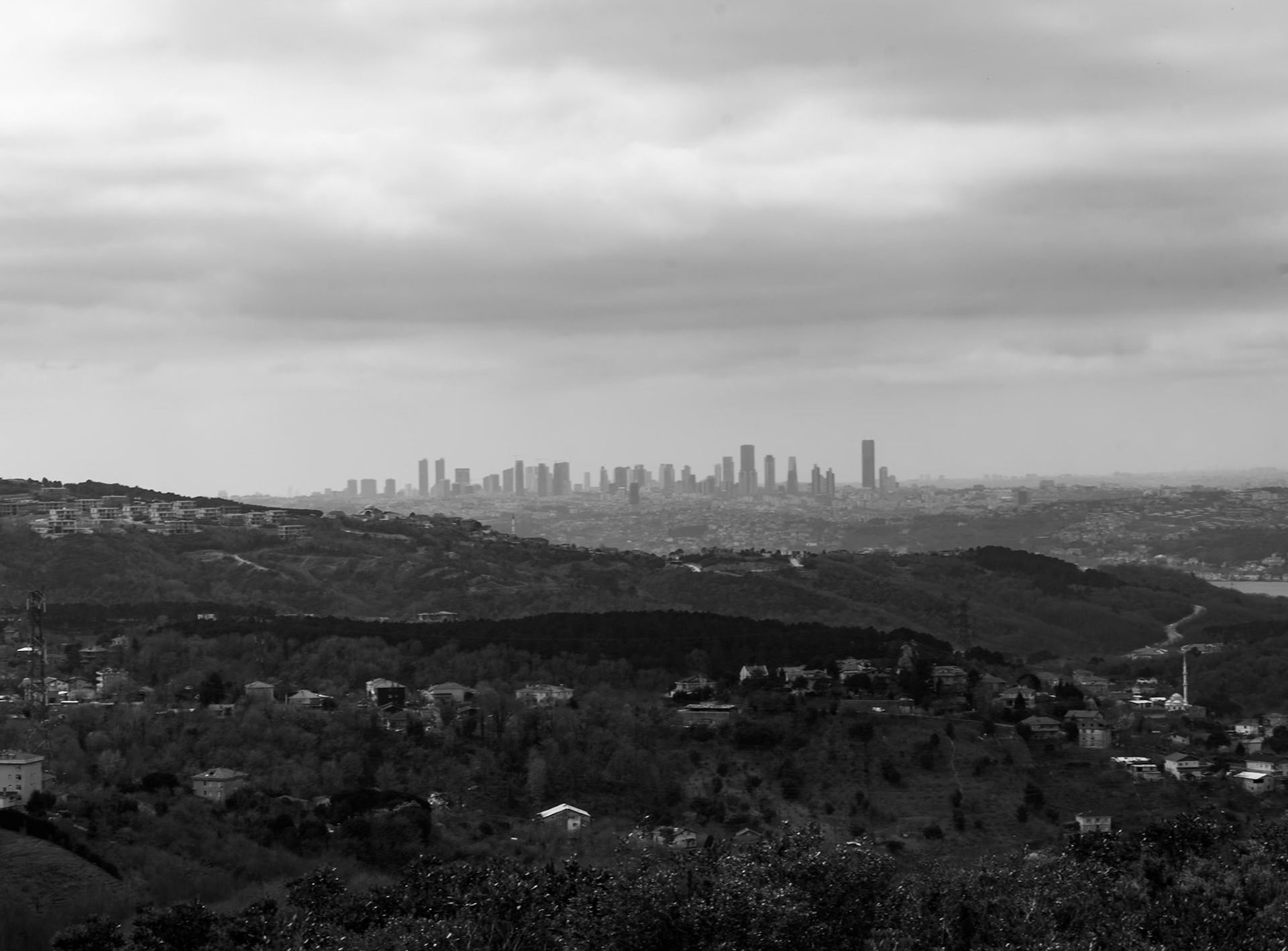 Örnekköy viewpoint: Levent view