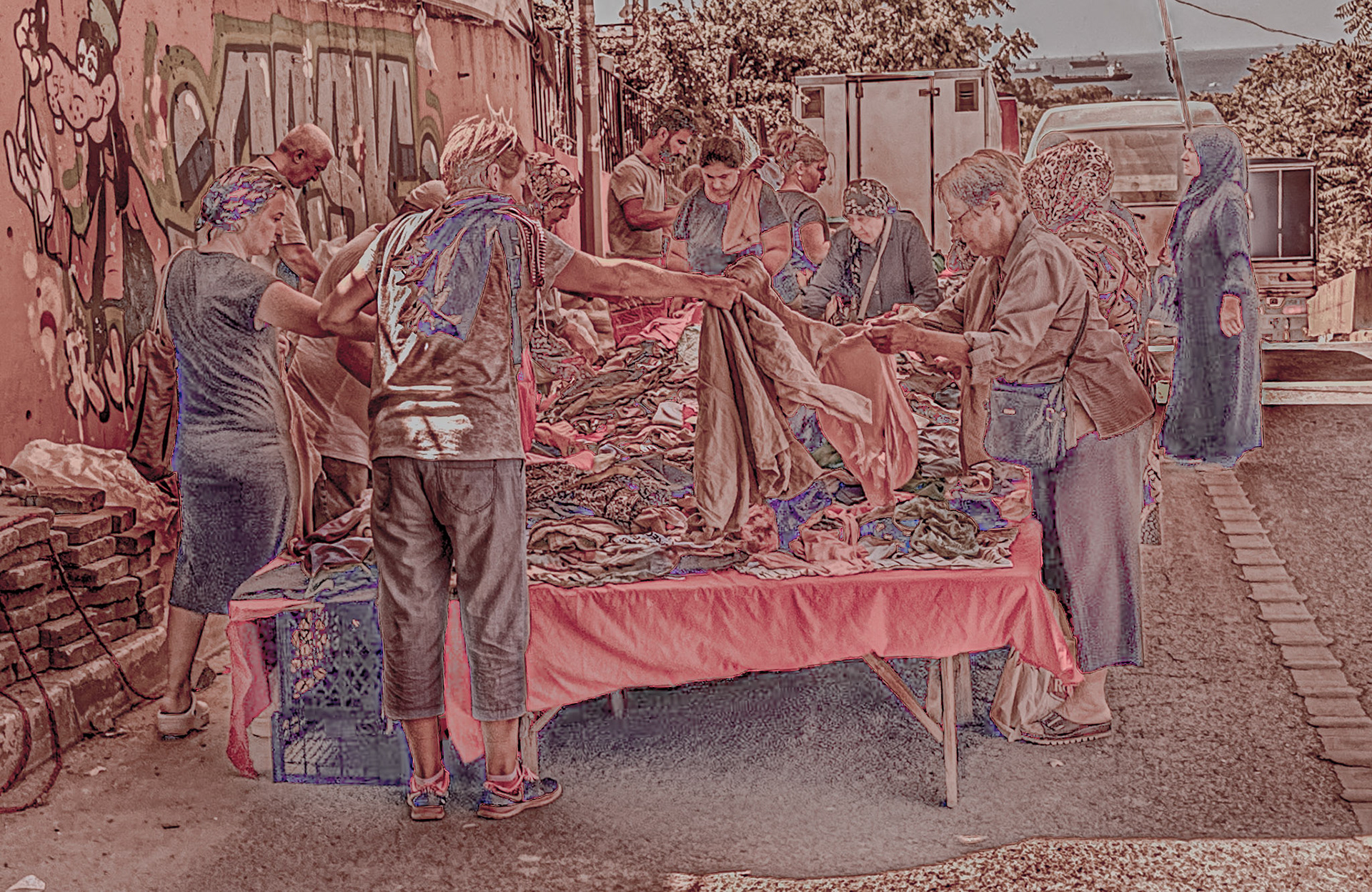Küçükçekmece: street market