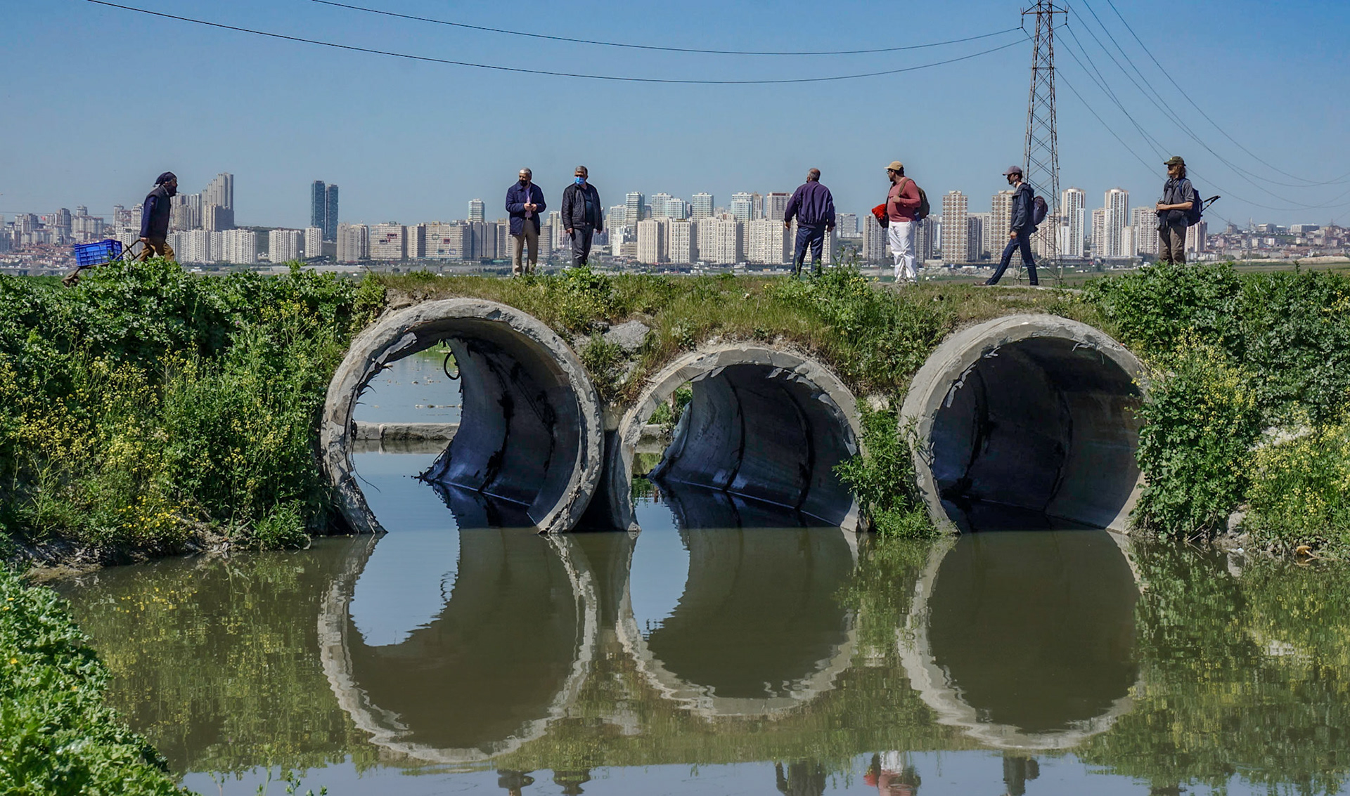 between Istanbul University's veterinary farm and agricultural faculty: multiple encounters on the pipe-bridge over the canalised Hadımdere