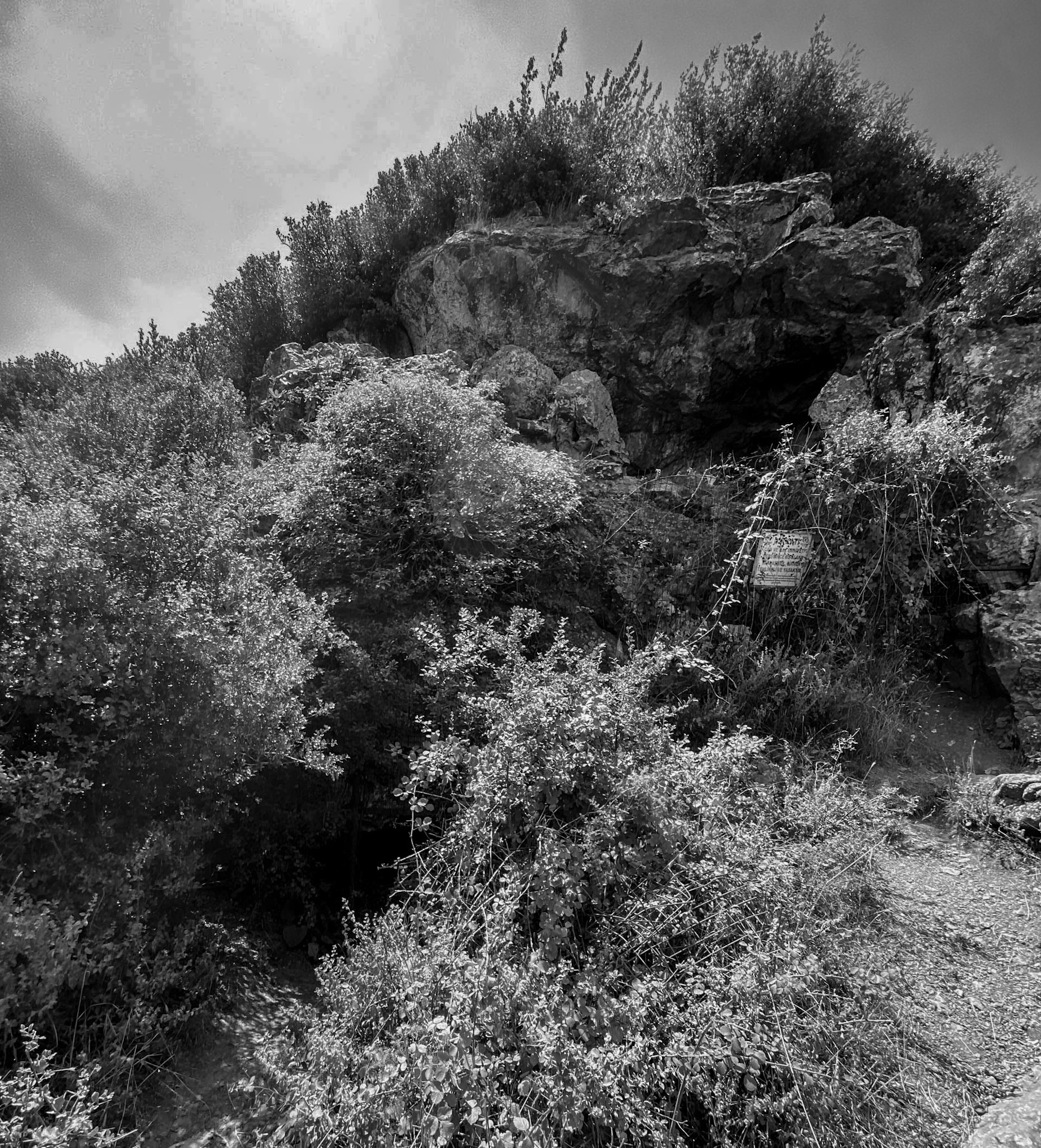 Cebeci cave: entrance is bottom left