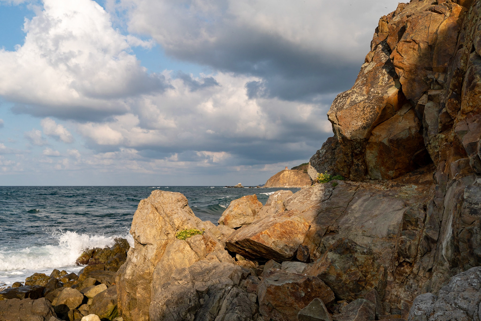 between the 'English' houses and Riva: the shore looking East