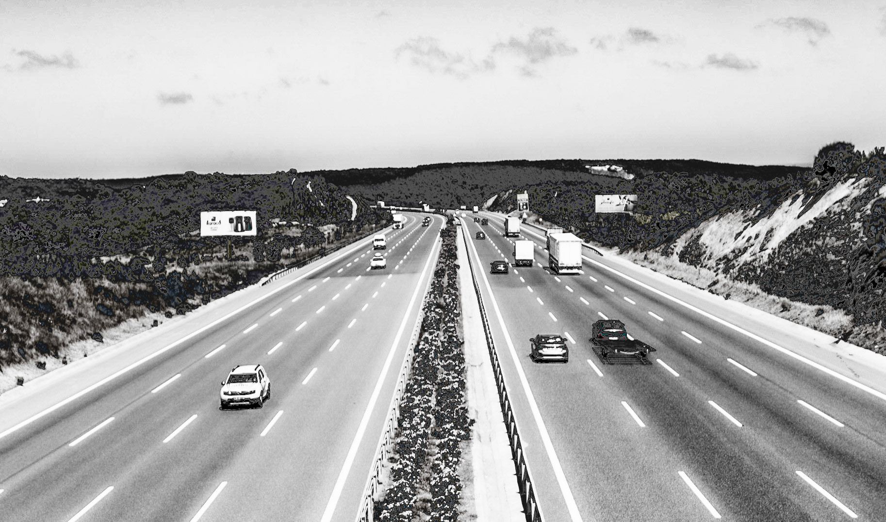 between Paşamandıra  and Paşamandıra forest: motorway crossing