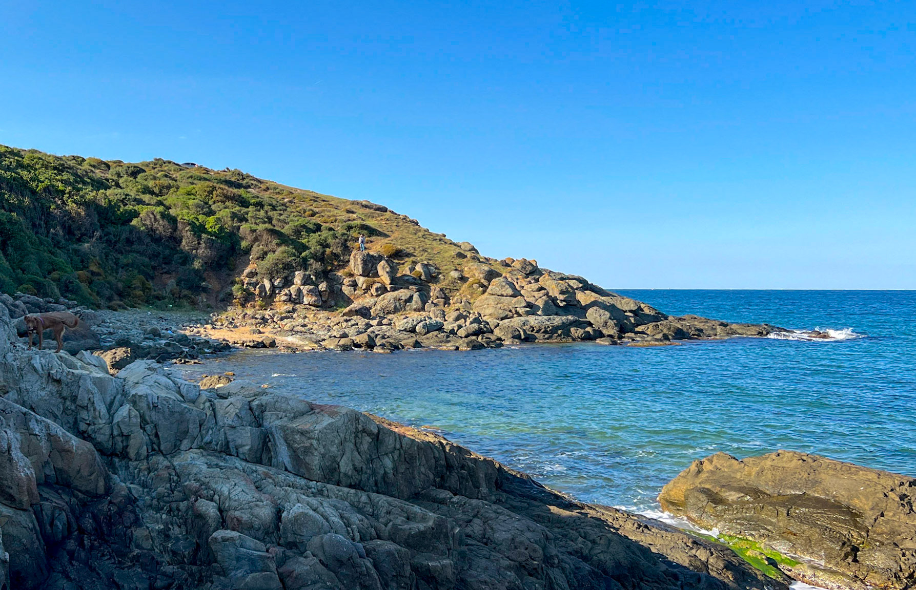 heading west along the line of the Black Sea: cove and headland