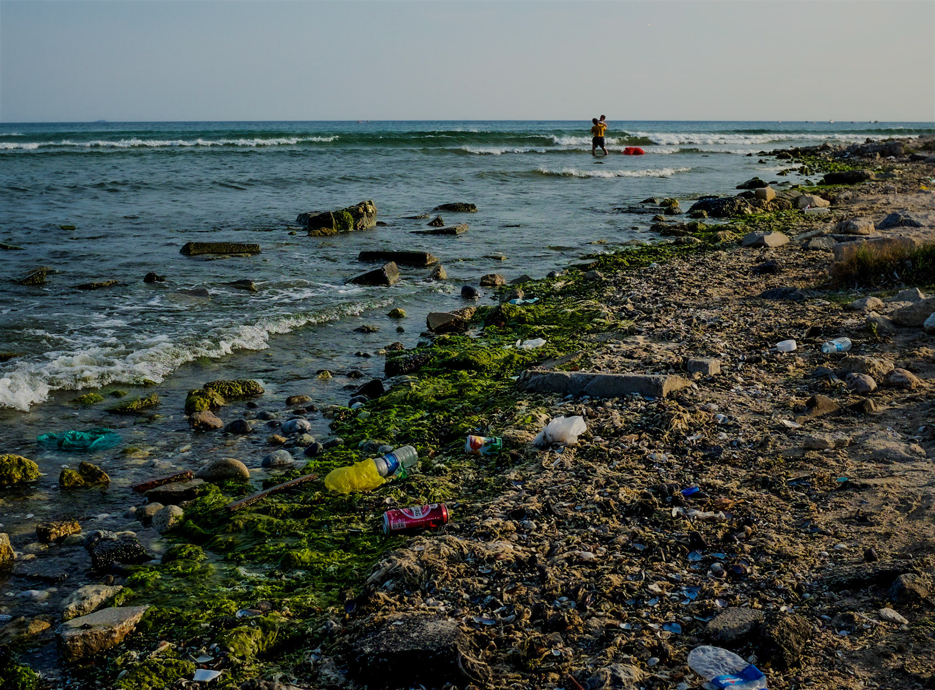 the Sea of Marmara between Gümüşpala and Menekşe Plajı: a littered shoreline